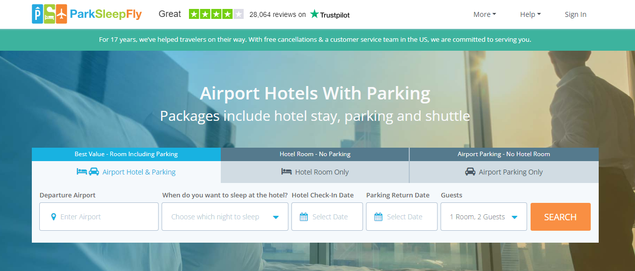 Park Sleep Fly Booking